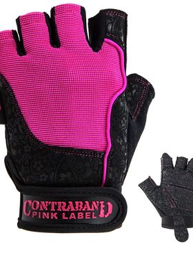 美国Contraband专业设计女神力量训练真皮透气举铁运动防起茧手套