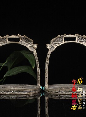 复古纯铜龙头马术影视道具