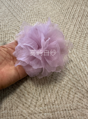 超仙手工花朵紫色立体花手工制作婚纱礼服花朵服装辅料可以订制