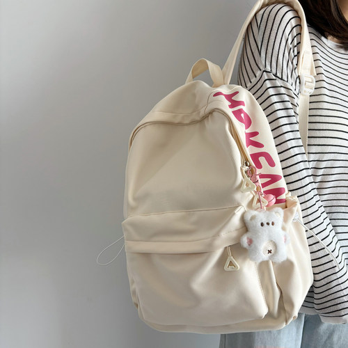 轻便简约日系少女书包双肩背包