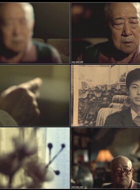 孤独失孤留守老人失忆痴呆孝心孝顺老人公益高清实拍视频素材