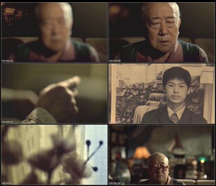 孤独失孤留守老人失忆痴呆孝心孝顺老人公益高清实拍视频素材