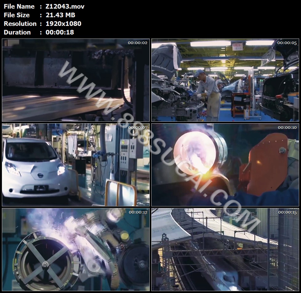 中国智造汽车电子产业实体智造经济高铁列车高清实拍视频素材