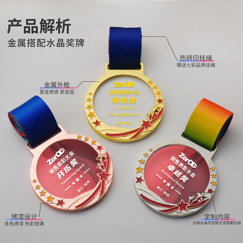 第8个链接 德益工艺品水晶空白通用奖牌(1)