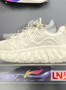 李宁休闲鞋 2026春季新品曲奇鞋女减震轻质回弹经典运动鞋AGCW028