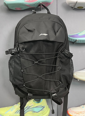 李宁双肩包 2025冬季新品男女同款大容量时尚运动休闲背包ABSV323