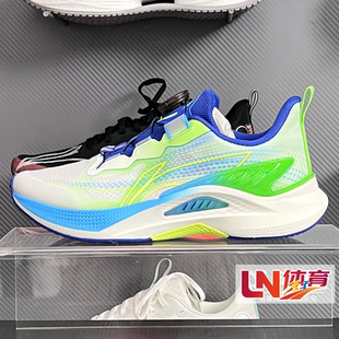 李宁跑步鞋 2025秋季新款男大童鲲鹏3轻质回弹支撑运动鞋YKFV098