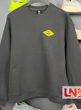 李宁卫衣 2026春季新品BADFIVE男子立体裁剪宽松套头卫衣AWDW027