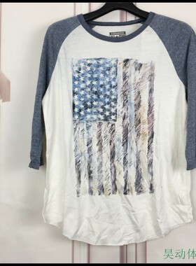 昊动  Converse匡威女式圆领休闲潮流纹理运动蓝图案T恤08913C410