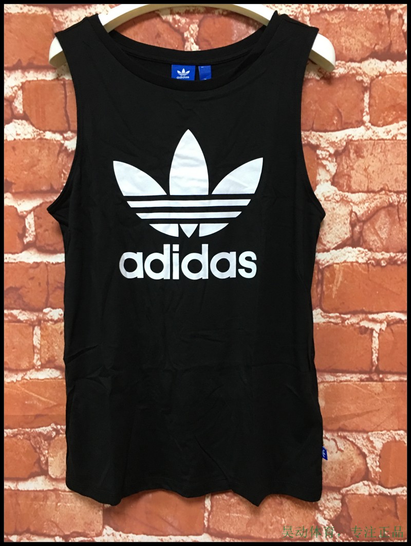 Adidas三叶草女子运动背心T恤