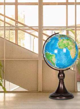 博目联合出品大型落地地球仪金属支架办公室会议室大厅装饰80CM