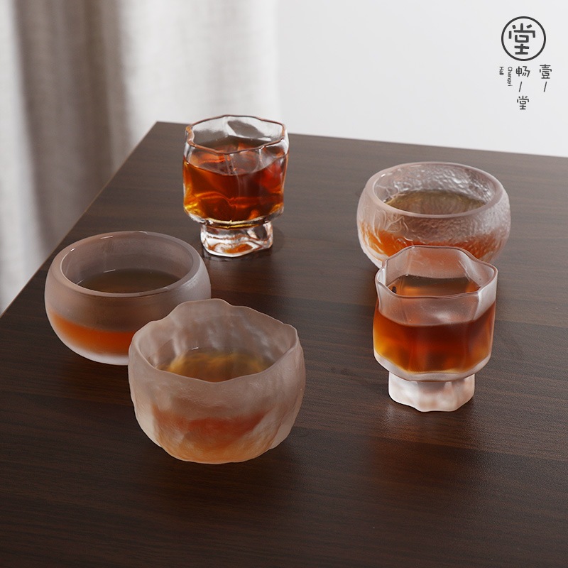 琉璃茶杯冰冻烧功夫茶主人杯品茗杯个人专用茶具套装杯子玻璃酒杯