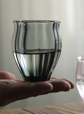 主人杯轻奢茶杯功夫茶具水杯玻璃品茗杯单杯杯子日式小酒杯