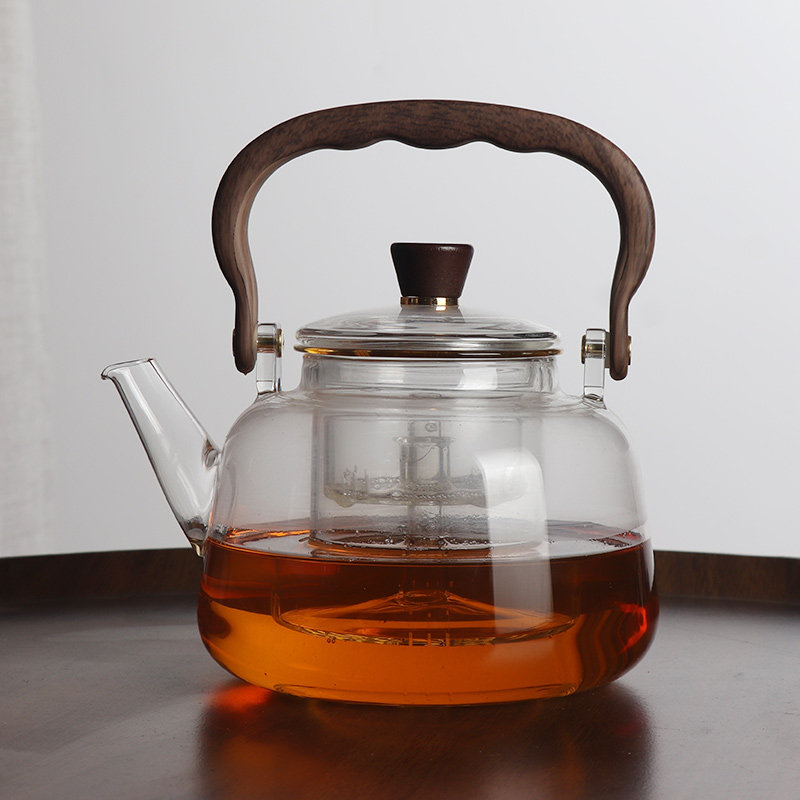 围炉煮茶玻璃壶泡茶烧水家用提梁茶壶过滤高温耐热电陶炉功夫茶具