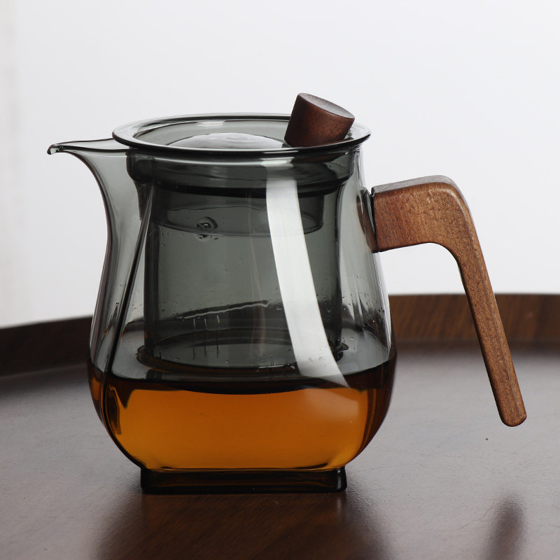 电陶炉煮茶器木柄玻璃煮茶壶