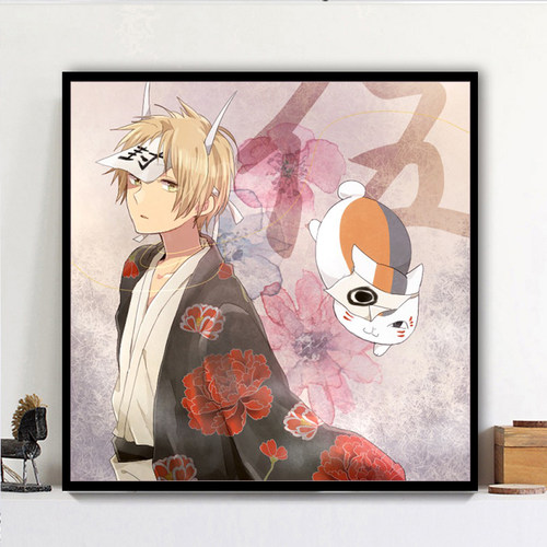 卡通动漫5d钻石画夏目友人帐小幅