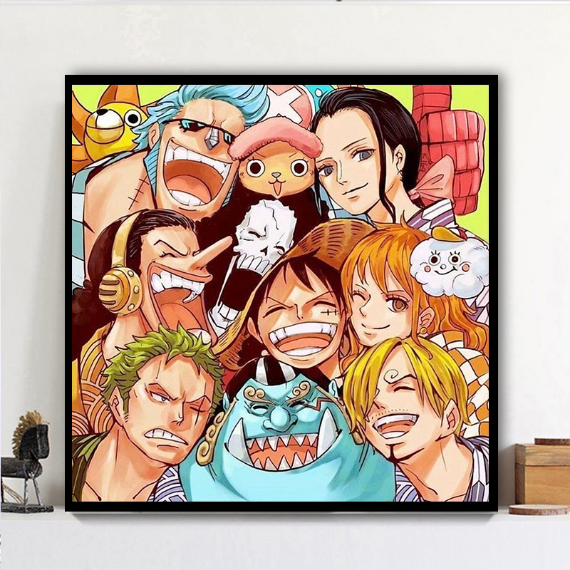 卡通动漫海贼王5d钻石画手工粘钻