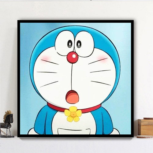 卡通动漫钻石画叮当猫蓝胖子满钻