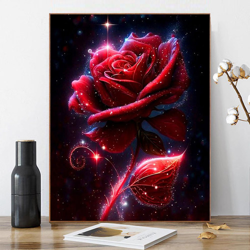 玫瑰花钻石画5d成人手工粘钻珠绣