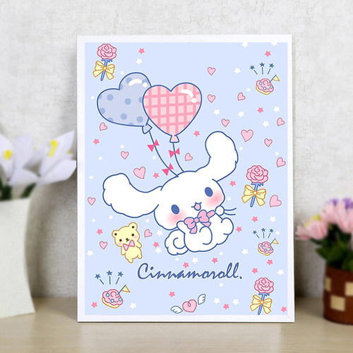 卡通可爱儿童小幅钻石画2025新款手工5d贴钻十字绣玉桂狗卧室满钻