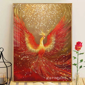 钻石画2025新款 凤凰钻石画手工5d点贴砖石贴画十字绣客厅玄关满钻