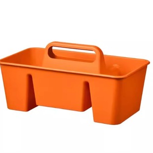 宜家斯塔斯多办公桌收纳件32x18x16桌面收纳盒分格储物亮绿色