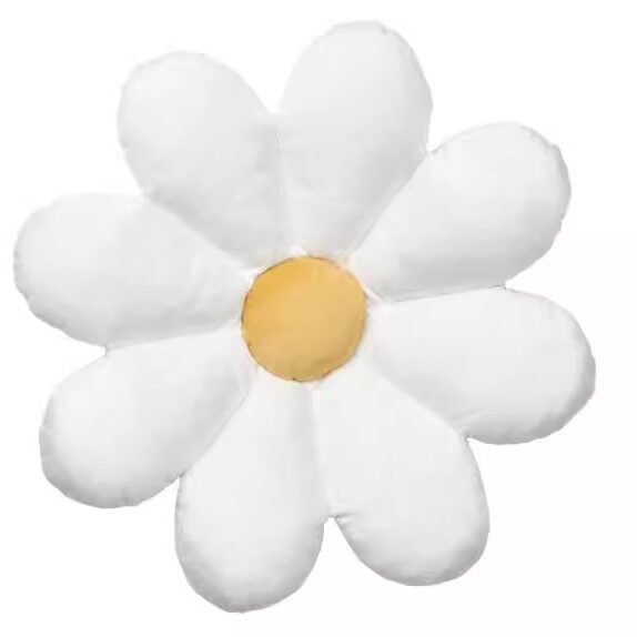 思克蒂瓦靠垫花形白儿童睡觉抱枕