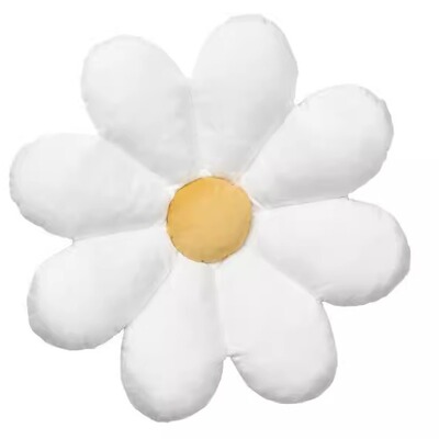 思克蒂瓦靠垫花形白儿童睡觉抱枕