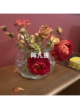 宜家维利斯塔花瓶透明玻璃装饰