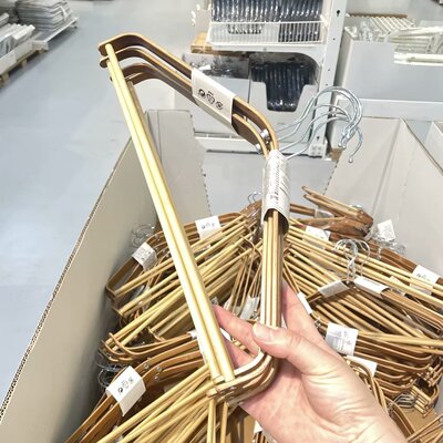 宜家赫斯万斯衣架5件套竹家用