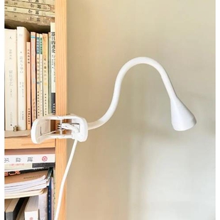 宜家纳林格LED夹式射灯台灯学生写字看书工作学习灯白色国内代购