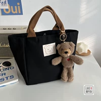 Черная сумка, с медвежатами