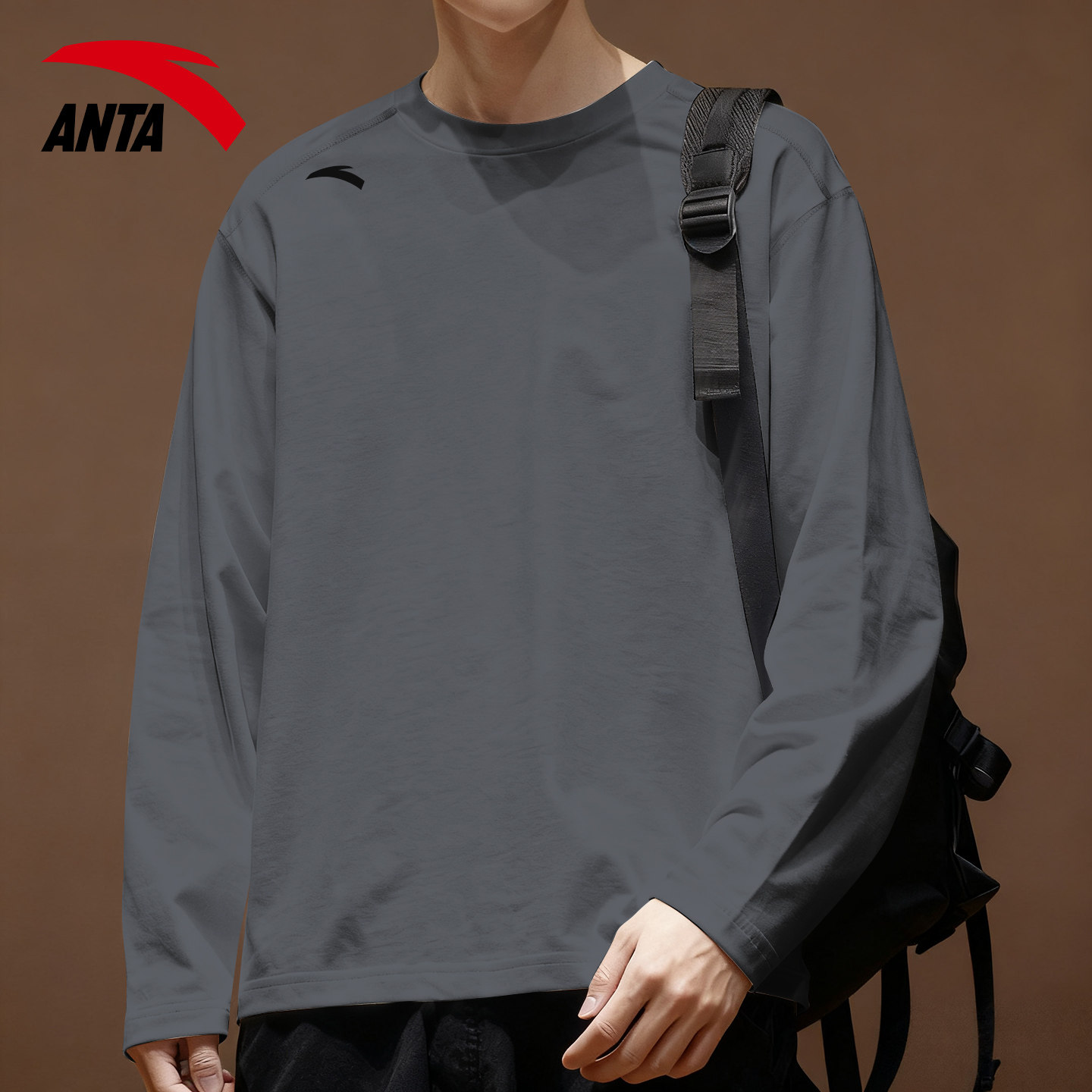 安踏内搭打底衫单件上衣男士纯色秋冬季新款圆领无帽长袖保暖内衣,运动服/休闲服装,运动卫衣/套头衫,淘宝优惠券,粉丝福利购,淘宝优惠卷