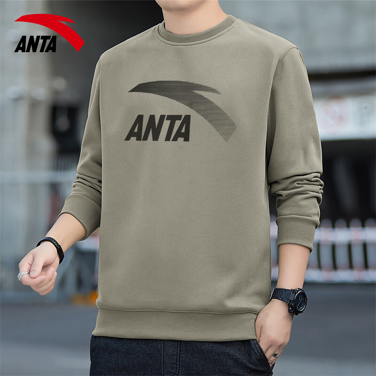 安踏卫衣男春秋薄款圆领无帽衫印花2025新款冬季加绒长袖上衣外套,运动服/休闲服装,运动卫衣/套头衫,淘宝优惠券,粉丝福利购,淘宝优惠卷