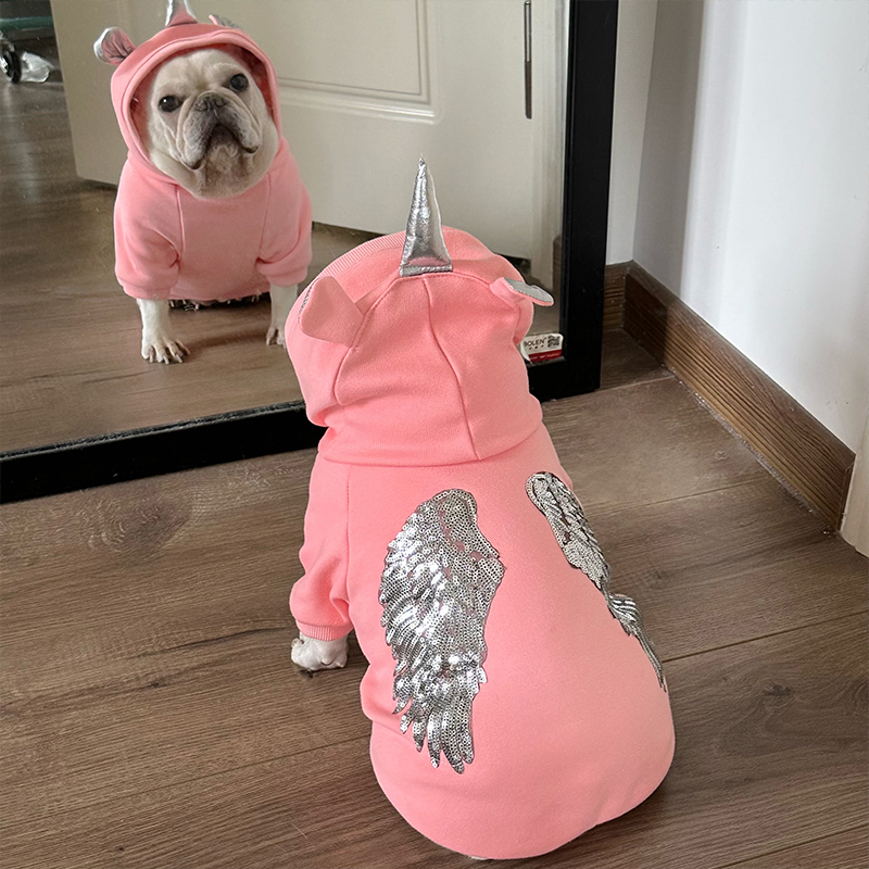 法斗巴哥比熊泰迪柯基加绒衣服