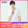 GXG nam 2019 hè mới Thời trang trắng ngắn tay xu hướng áo thun áo thun ve áo GY124851C - Polo ao polo nam