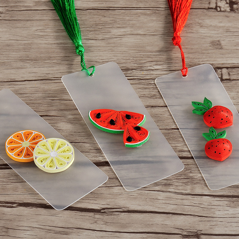 手玲珑纸艺【水果书签】衍纸材料包 幼儿园儿童创意手工diy制作