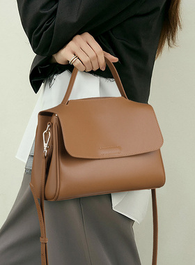 斜挎包女2025新款手提妈妈款包包时尚百搭真皮女包高级感单肩小包