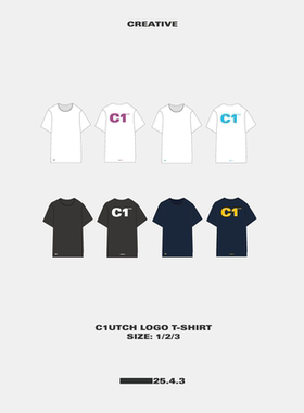 25.4.3 SS24 C1UTCH LOGO T-SHIRT C1标志短袖