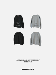 25.4.3 AW23 CREWNECK SWEATSHIRT 25印花轻运动卫衣