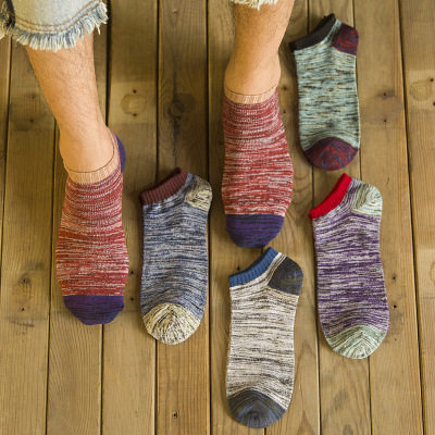 5pairs couple socks  new casual wild men and womenboat socks