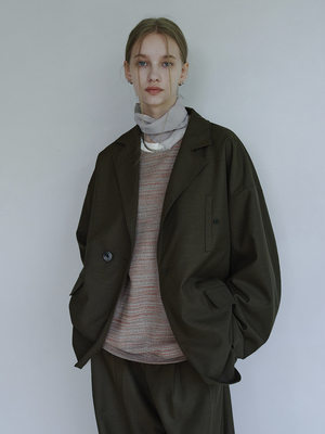 GRAINMUSTARD秋冬西服宽松