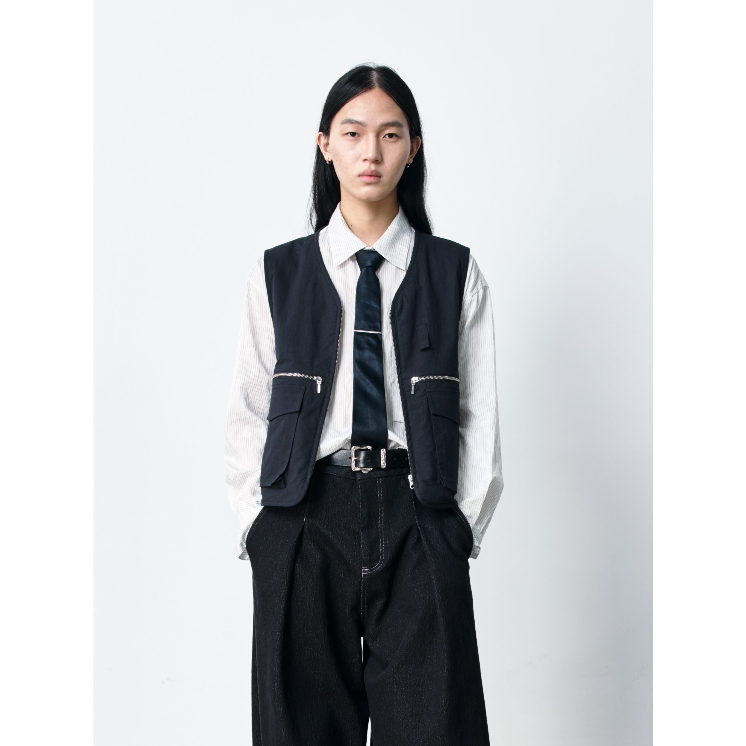 GRAINMUSTARD 「Quilted Utility Vest」 盐缩绗棉工装马甲