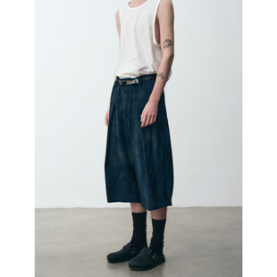 GRAINMUSTARD 「Rayon Capri Pants」人丝印花打褶垂感休闲七分裤