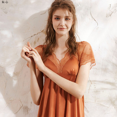 訫心2025奢华蕾丝睡裙冰丝柔滑