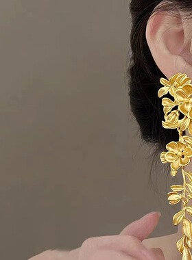 【花开富贵】超大夸张花朵耳环