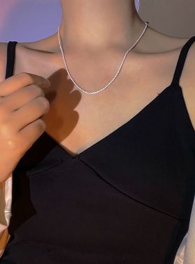 小众性感显瘦百搭超闪ins锁骨链