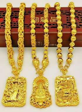 越南沙金项链男士日韩霸
