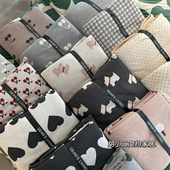 卡通可爱全棉色织针织提花四件套加厚天竺棉纯棉床单被套床上用品