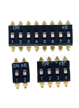 KE原装 DSIC09LSGET DSIC10LSGET 九位十位贴片拨码开关 2.54间距
